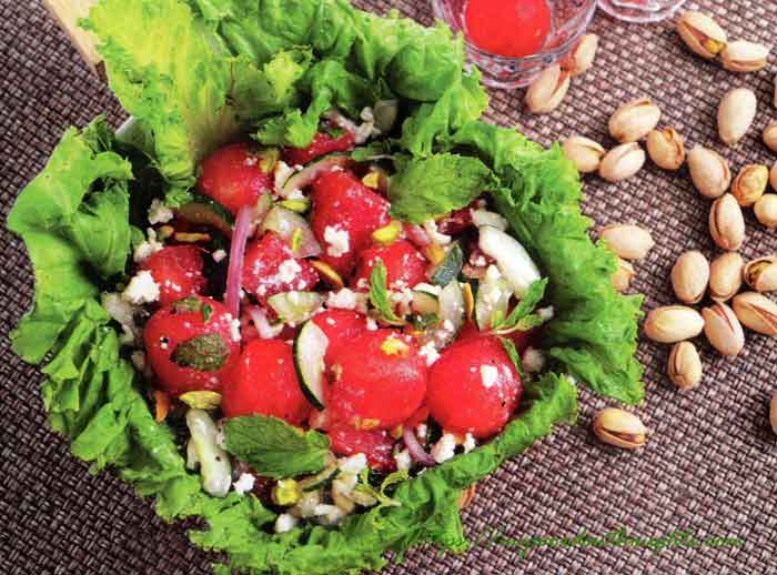 Watermelon – Cucumber Salad