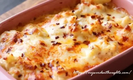 Baked Cauliflower with White Sauce Recipe