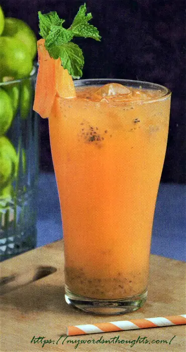 Lemon Carrot Cardamom Juice recipe