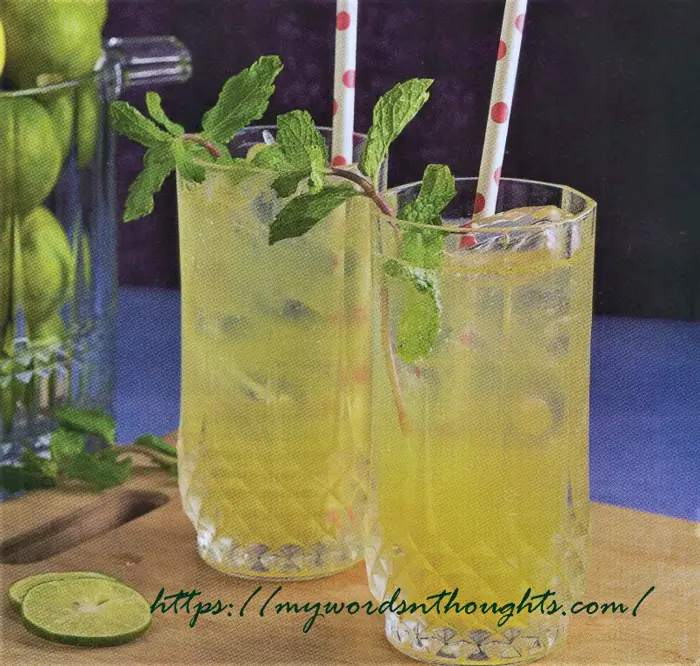 Lemon Mint Green Chilli Juice recipe