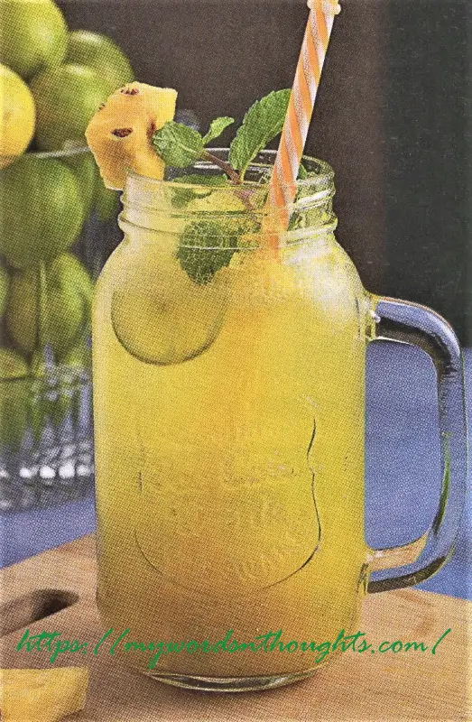 Lemon Pineapple Cinnamon Juice recipe