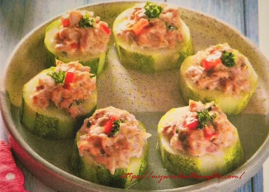 Sliced Cucumber Tuna Salad