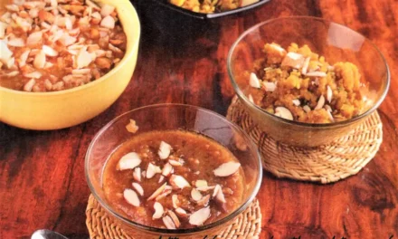 Wheat Almonds Halwa